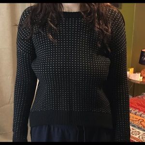 Lululemon merino wool black and white sweater